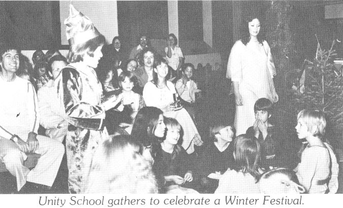 Unity School gathers to celebrate a Winter Festival.
