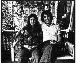 Tom and Sue relax on the porch