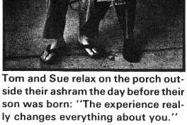 Tom and Sue relax on the porch