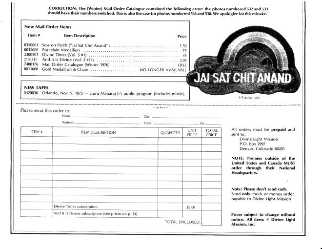Mail Order Catalogue