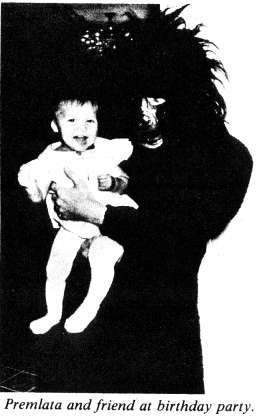 Premlata and friend at birthday party