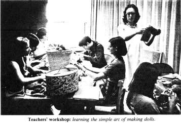 Teachers' workshop: learning the simple art of making dolls