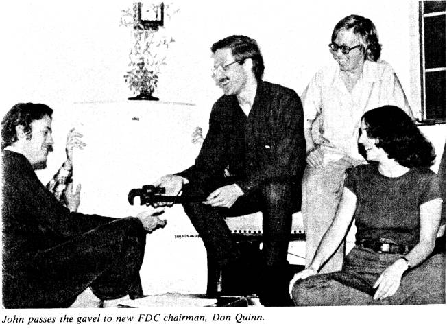 John passes the gavel to new FDC chairman, Don Quinn