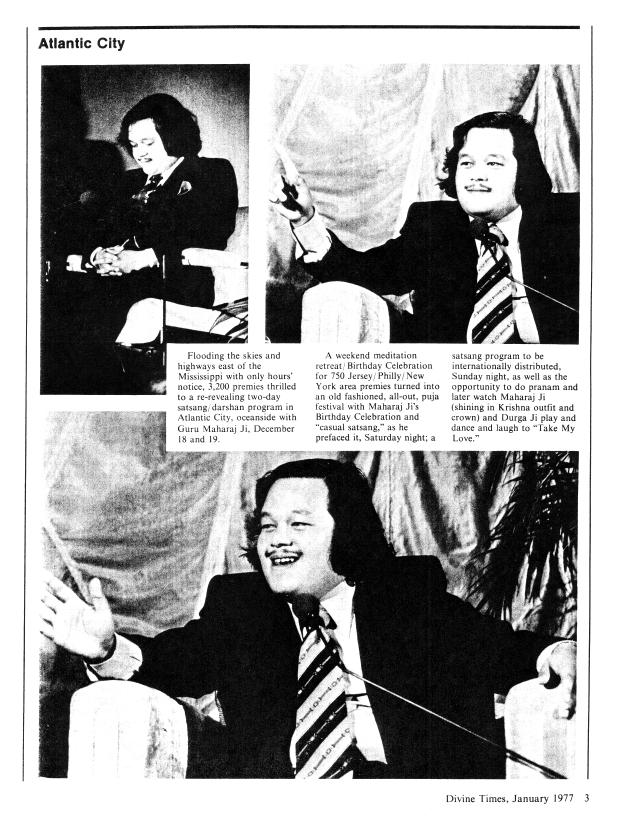 Prem Rawat Inspirational Speaker When He Was Guru Maharaj Ji, The Lord Of The Universe, Atlantic City, 1976