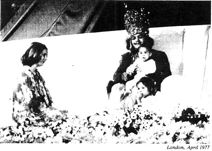 Prem Rawat aka Maharaji On Stage Dressed As Krishna 1977