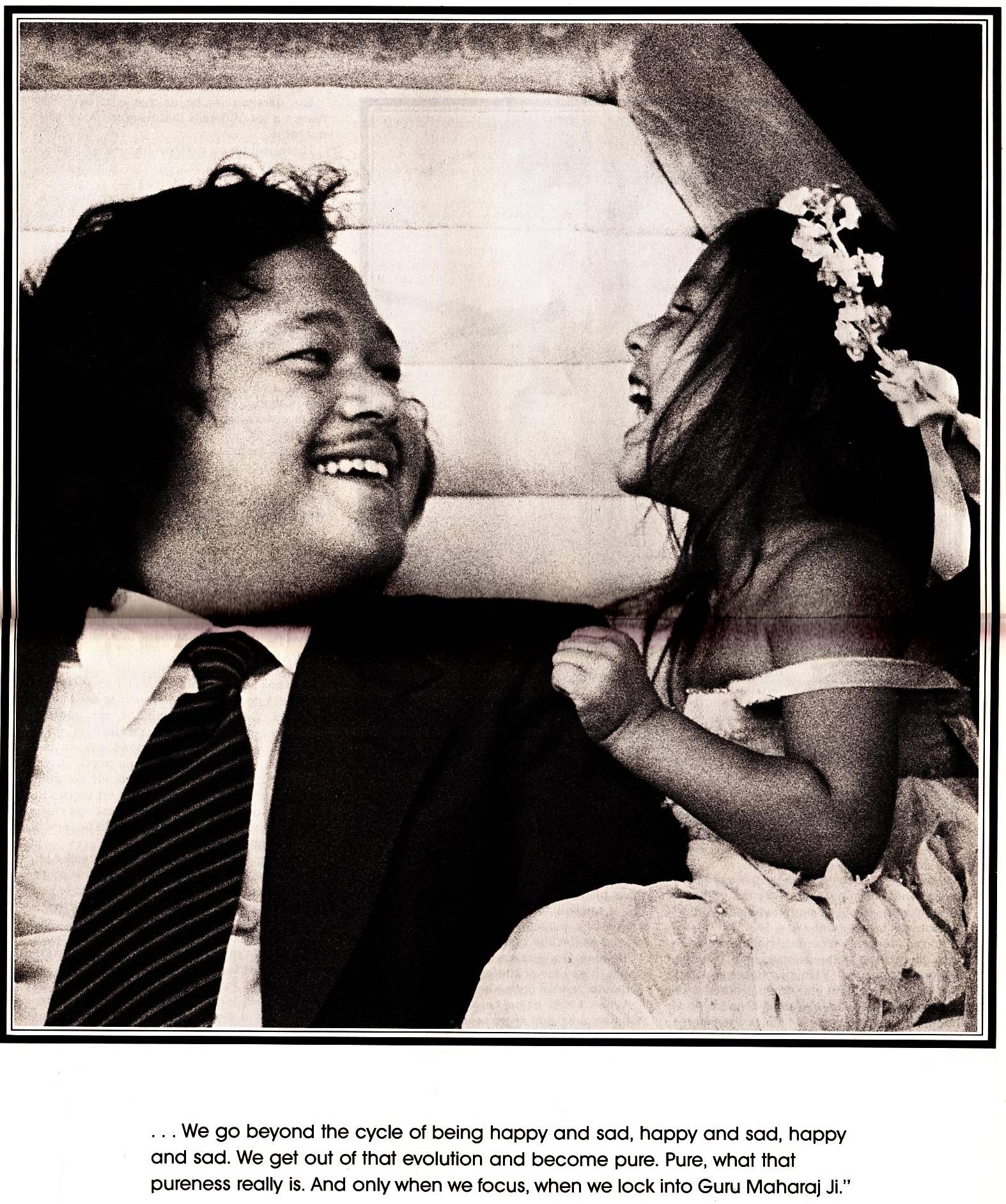 Prem Rawat Inspirational Speaker On Stage at Hans Jayanti With Daughter 1978 Prem Rawat Inspirational Speaker On Stage at Hans Jayanti With Daughter 1978