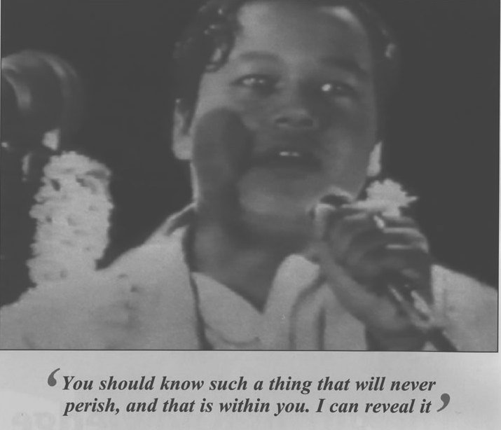 You should know such a thing that will never perish, and that is within you. I can reveal it