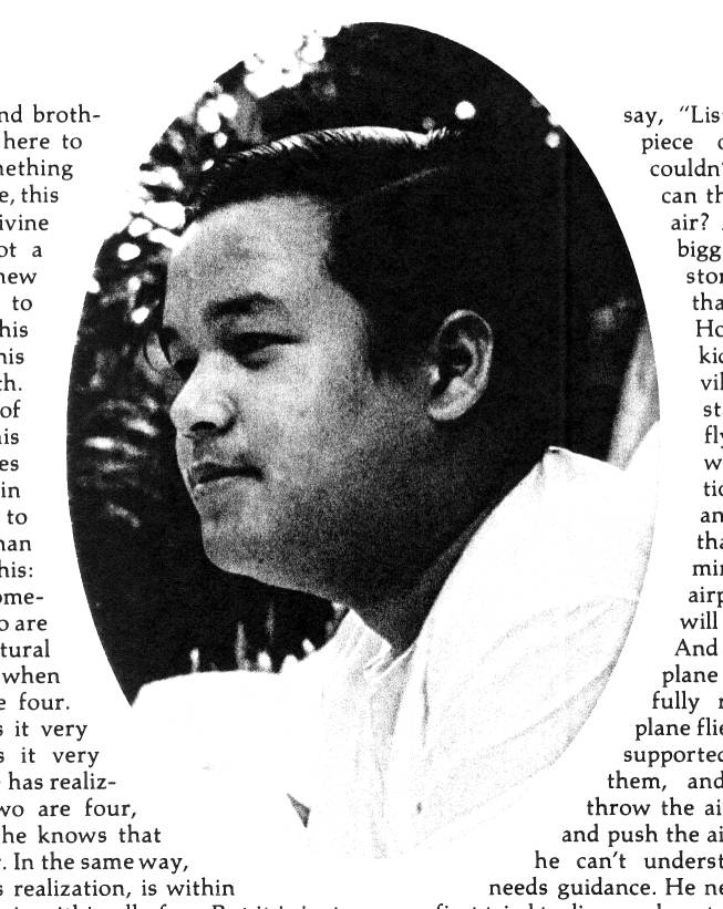 Prem Rawat Inspirational Speaker The Fat Boy Perfect Master And Lord Of The Universe 1972
