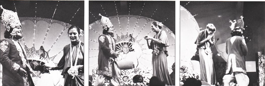 Prem Rawat Inspirational Speaker On Stage with Wife Durga Ji 1975 Prem Rawat Inspirational Speaker On Stage with Wife Durga Ji 1975