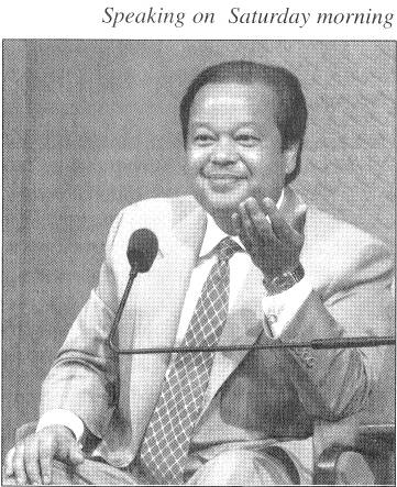 Speaking on Saturday morning