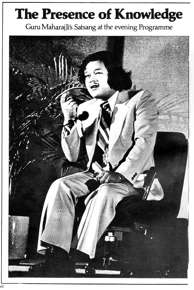 Prem Rawat aka Maharaji in 1976