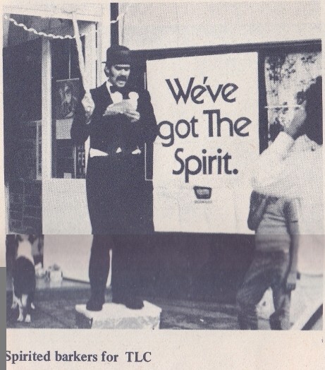 Spirited barkers for TLC