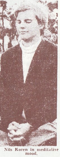 Nils Koren in a meditative mood