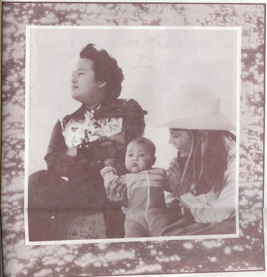 Prem Rawat aka Maharaji with his wife Marolyn Rawat nee Johnson then known as Durga Ji  at a dude ranch in 1974
