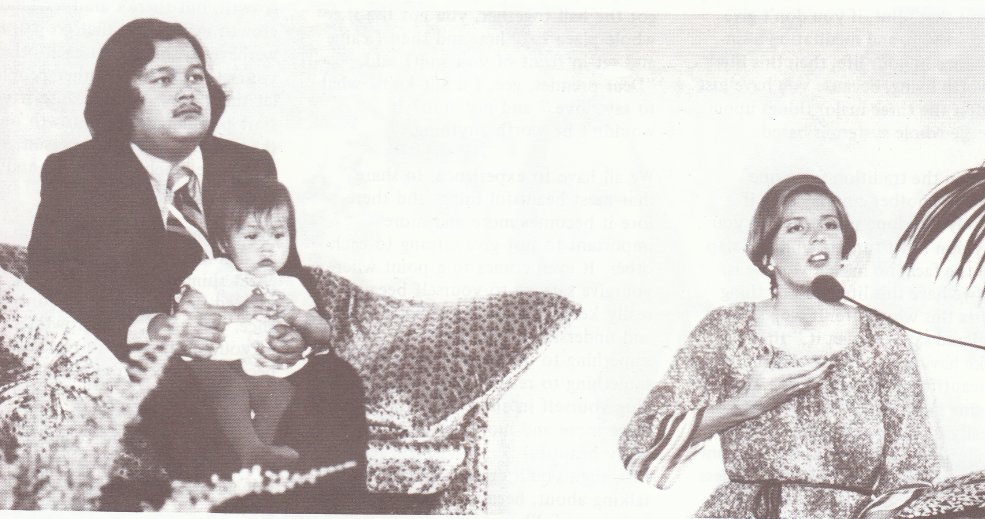 Marolyn Rawat Then Known As Durga Ji On stage with Family