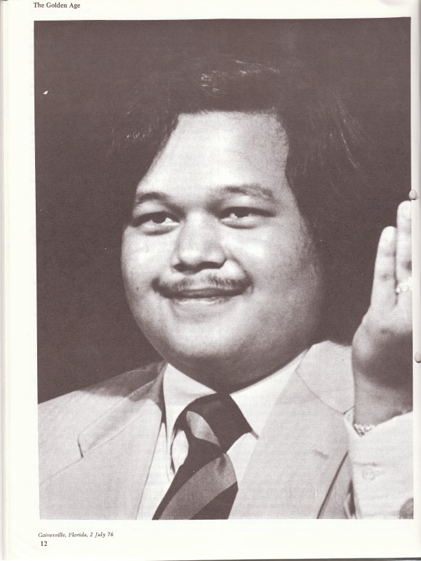 Prem Rawat aka Maharaji in Gainesville, Florida on 2 July, 1976 Prem Rawat aka Maharaji in Gainesville, Florida on 2 July, 1976