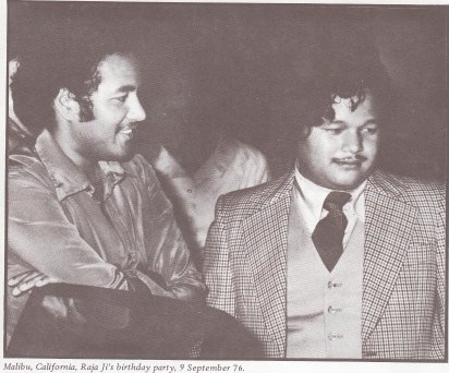 Malibu, California, Raja Ji's birthday party, 9 September 76.