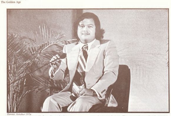Prem Rawat aka Maharaji in Denver, Colorado, October 1976