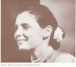 Marolyn Rawat nee Johnson aka the Goddess Durga Ji in Rome, Hans Jayanti, November 1977