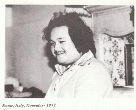 Prem Rawat aka Maharaji in Rome, Italy 1977