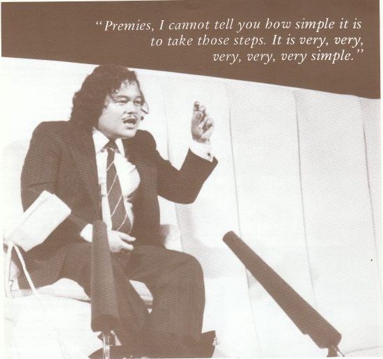 Premies, I cannot tell you how simple it is to take those steps. It is very, very, very, very, very simple.