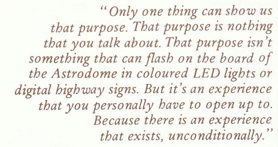 Only one thing can show us that purpose.