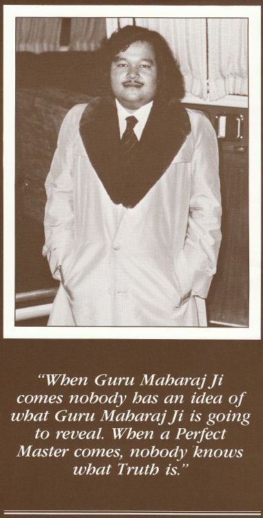 Prem Rawat aka Maharaji at Guru Puja (worship) 1979