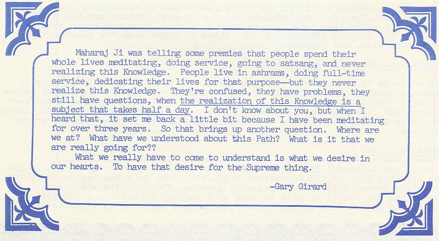 Gary Girard Satsang