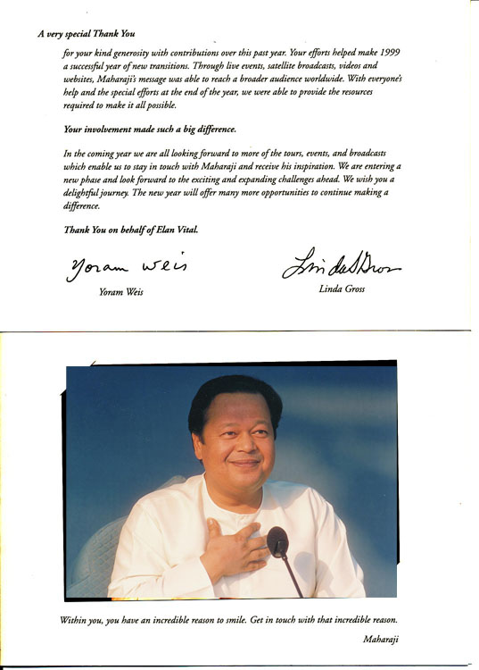 Prem Rawat Thank You 1999