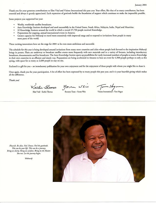 Prem Rawat's Thank You 2000