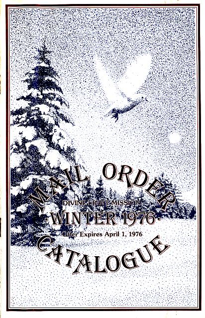 Divine Light Mission Mail Order Catalog, Winter 1976