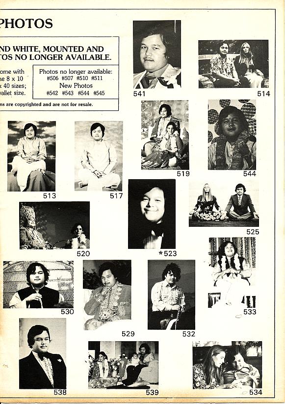 Divine Light Mission Mail Order Ads, 1975