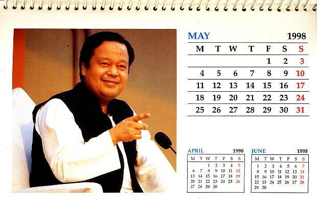 Prem Rawat Inspirational Speaker Calendar 1998