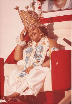 Maharaji aka Prem Rawat aka Maharaji Dressed As Krishna