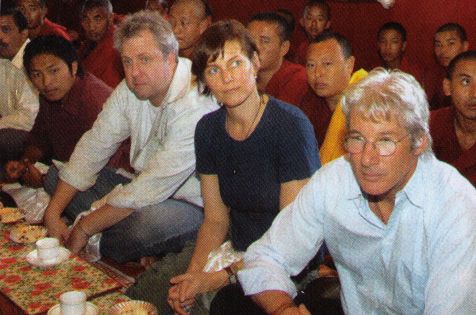Richard Gere and monks Richard Gere and monks