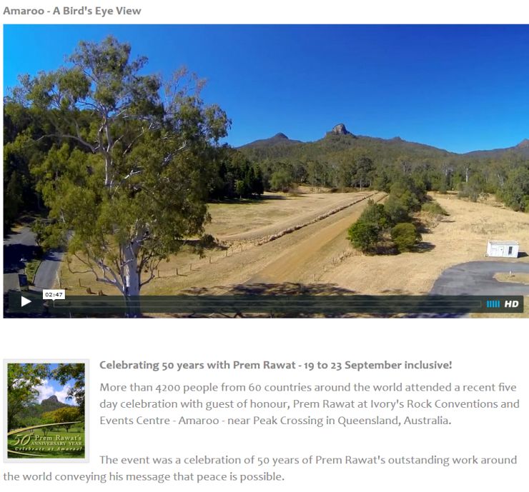 a celebration of 50 years of Prem Rawat's outstanding work around the world