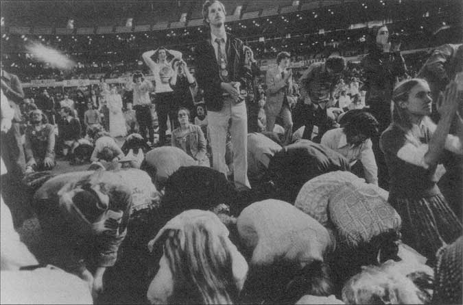 'Blissed out premies' attend Guru Maharaj Ji's Millennium '73 in the Houston Astrodome