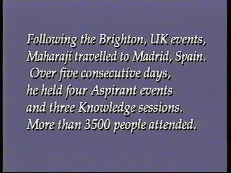 Maharaji: Madrid Aspirants, 1993