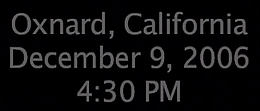 Oxnard Surprise Visit