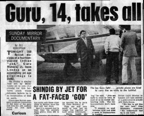 Shindig by jet for a fat-faced 'God'