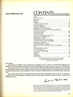 Maharaji's Teachings about the Millenium