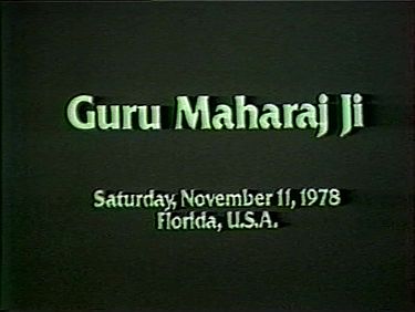 Prem Rawat Inspirational Speaker at Hans Jayanti 1978