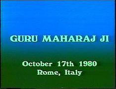Rome, October 1980